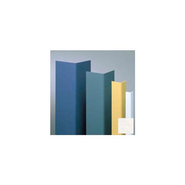 Vinyl Surface Mounted Corner Guard, 90 Degree Corner, 1-1/2" Wings, 4'H, Mission WH, Undrilled